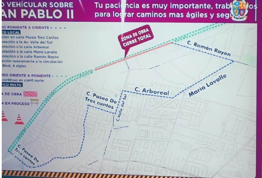 Prepárese: cambian circulación por siete meses para construir puente en IV Siglos
