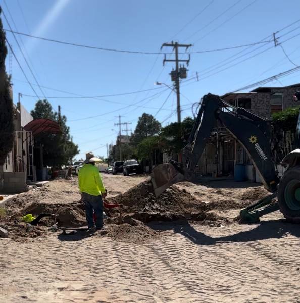 Construye Obras Públicas calles del programa de Presupuesto Participativo 2024