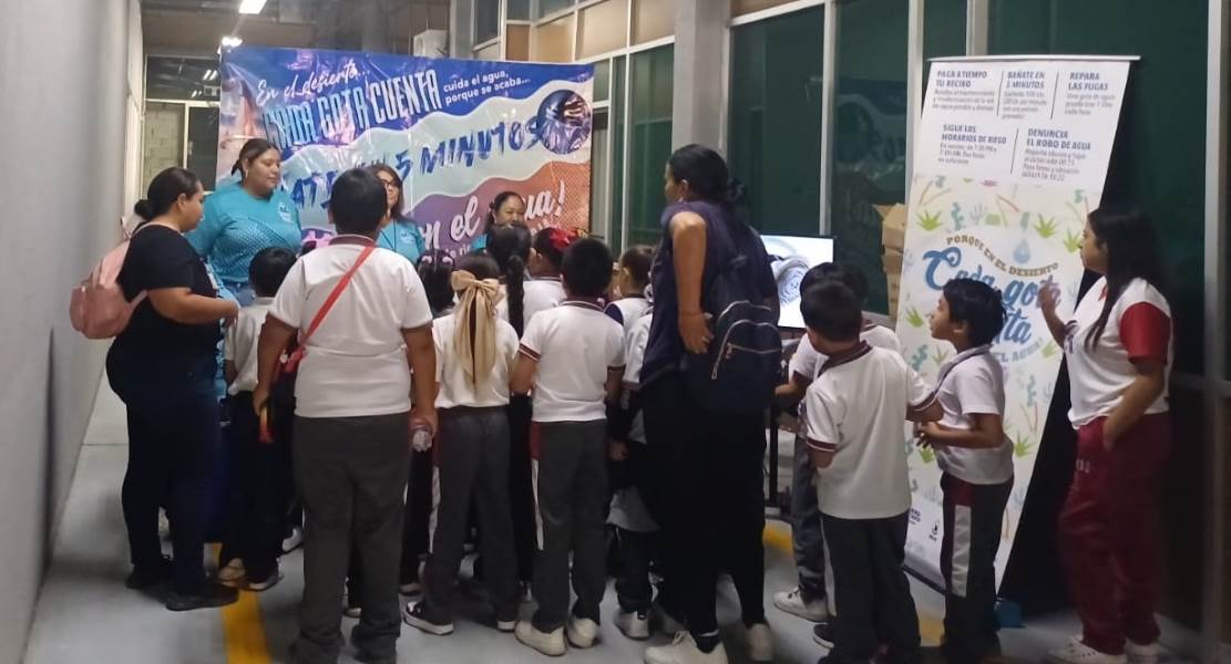 Cultura del Agua de la JMAS  da plática a 300 estudiantes