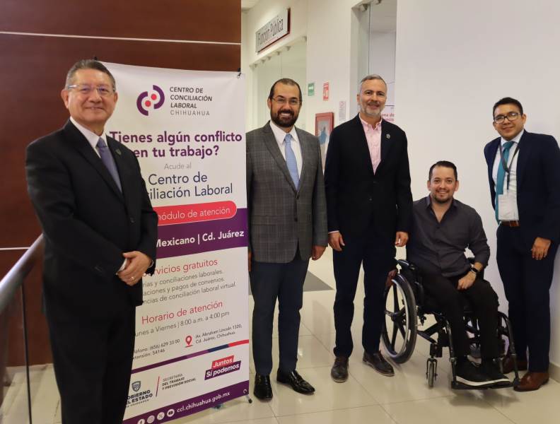 Inauguran en Juárez módulo de atención del Centro de Conciliación Laboral