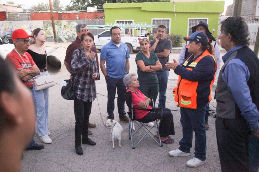Informa la JMAS a vecinos beneficios del nuevo colector insurgentes