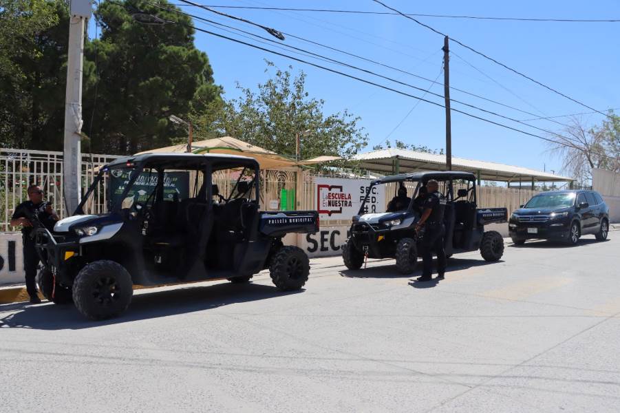 Desplegó la SSPM recorridos de vigilancia en planteles educativos