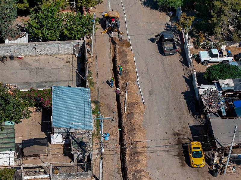 Avanza red de agua potable en El Sauzal; beneficiará a 1,700 viviendas