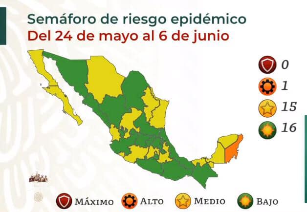 El estado de Chihuahua pasa al semáforo epidemiológico amarillo