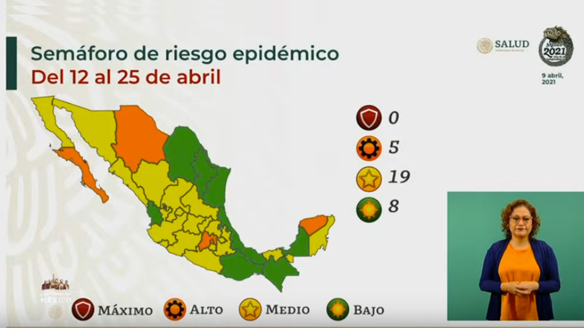 El estado de Chihuahua se mantiene en semáforo naranja epidemiológico